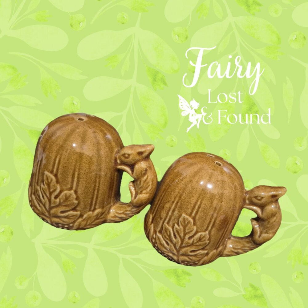Vintage Squirrel Salt & Pepper Shakers